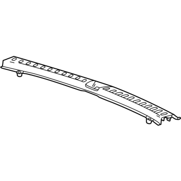 GM 84386181 Sill Plate, Black, Rear