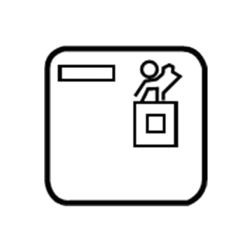 GM 22894806 Air Bag Label, Passenger Side