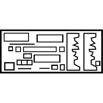 GM 22981263 Fuse Box Label, Rear