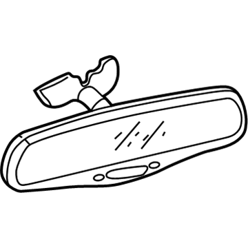 Cadillac 15067746 Mirror Inside