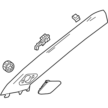 GM 26229650 Windshield Pillar Trim, Titanium, Passenger Side
