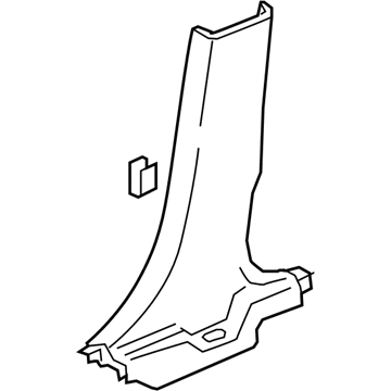 GM 26214558 Lower Center Pillar Trim, Inner Passenger Side
