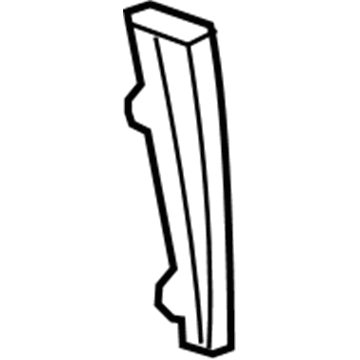 GM 13393631 Lock Pillar Reinforcement Baffle, Center Lower Driver Side