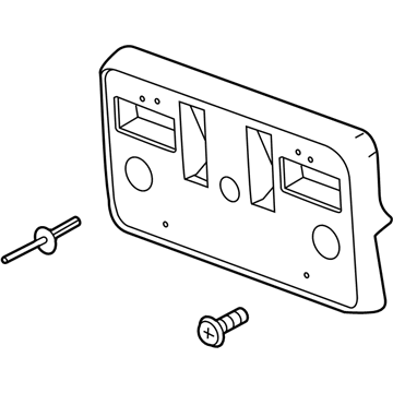 GMC 84428907 License Bracket