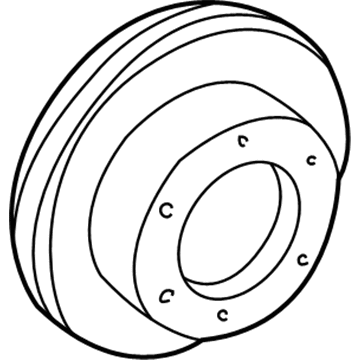 1990 GMC C2500 Brake Disc - 15679744