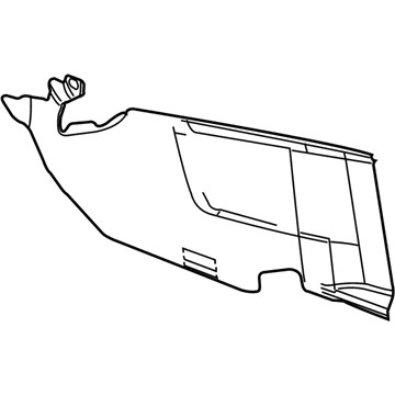 GM 22802933 Console Panel, Black, Front Driver Side