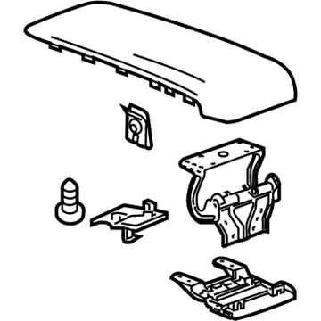 GM 19354407 Armrest, Titanium