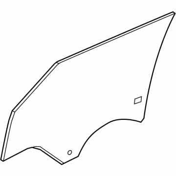 Cadillac 85562567 Door Glass