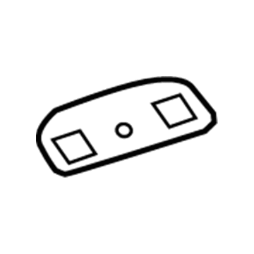 GM 23191129 Reading Lamp Assy, Black, Passenger Side
