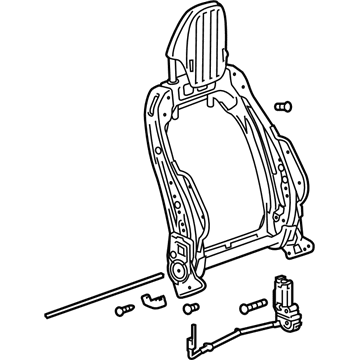 GM 13598492 Seat Back Frame, Front