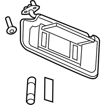 GM 22800049 Sunvisor, Driver Side