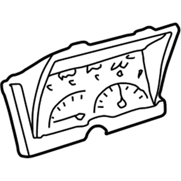 GMC C2500 Instrument Cluster - 16201515