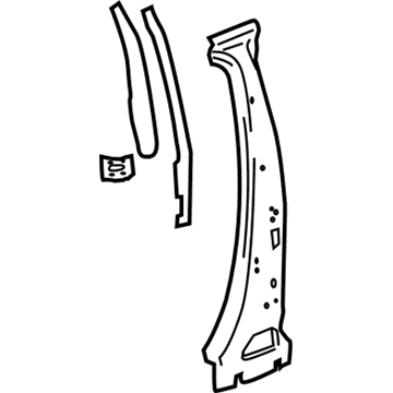 GM 20918272 Center Pillar Reinforcement, Outer Driver Side