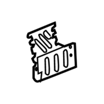 GM 25940098 Rocker Reinforcement Plate, Rear Outer Driver Side