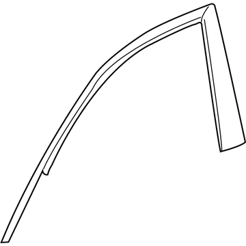 GM 19351543 Black Out Tape, Front Driver Side