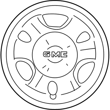 GM 15712386 Hub Cap, Silver