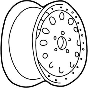 1995 Chevy Blazer Spare Wheel - 12360014