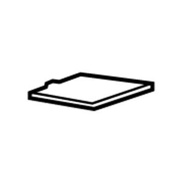 GM 22666118 Mat, Black, Front