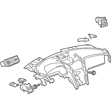 Chevy 23469215 Upper Dash Panel