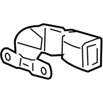 GM 19180586 Buckle End, Rear Driver Side
