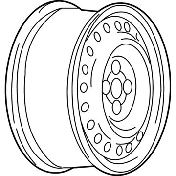 Chevy 9595086 Wheel, Steel