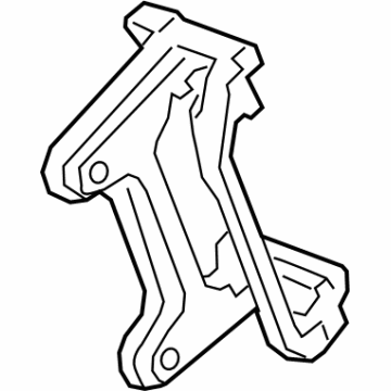 GM 13514241 Caliper Mount, Red
