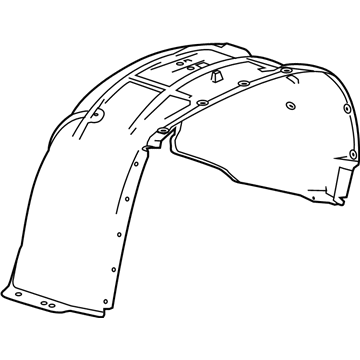 Chevy Suburban Fender Splash Shield - 22969208