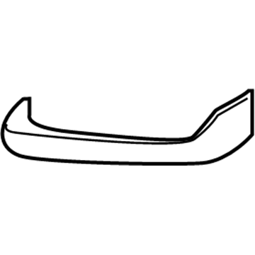 GM 23444126 Lower Cover, Black, Rear Driver Side