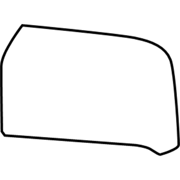 GM 23444120 Upper Cover, Black, Rear Driver Side