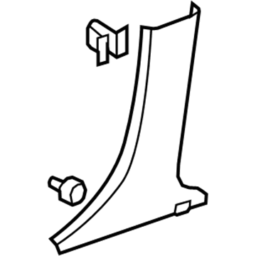GM 20967447 Lower Center Pillar Trim, Inner Driver Side