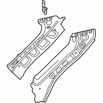 GM 84523991 Rail Extension, Front Passenger Side