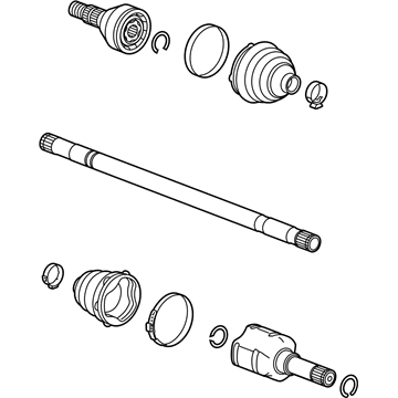 Cadillac SRX Axle Shaft - 22824228
