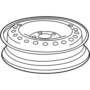 GM 13235015 Spare Wheel, Front Rear