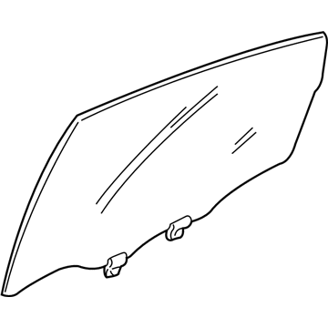 GM 10346585 Door Glass, Rear Driver Side