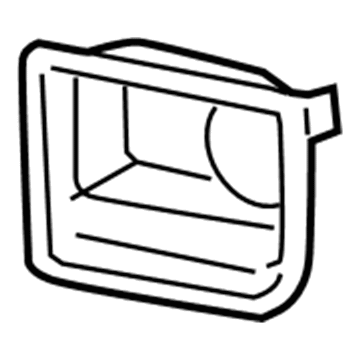 GM 25863013 Lamp Bezel, Front Driver Side