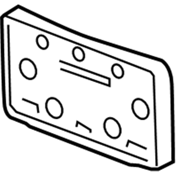 GM 25819989 License Bracket, Front