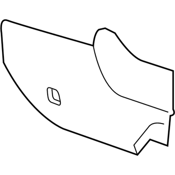 GM 84134788 Side Panel, Gray, Front Driver Side