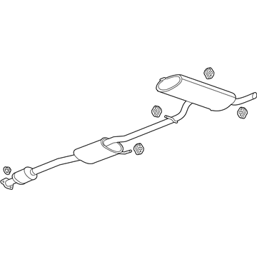 Chevy Captiva Sport Exhaust Pipe - 19420247