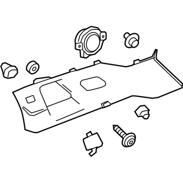 GM 84246407 Upper Quarter Trim, Passenger Side