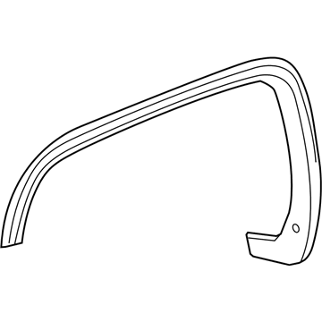 GM 22775550 Wheel Opening Molding, Front Driver Side