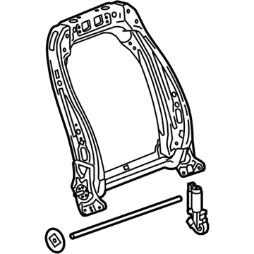 GM 13578624 Seat Back Frame, Front