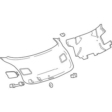 GM 39129268 Lower Gate Trim, Rear