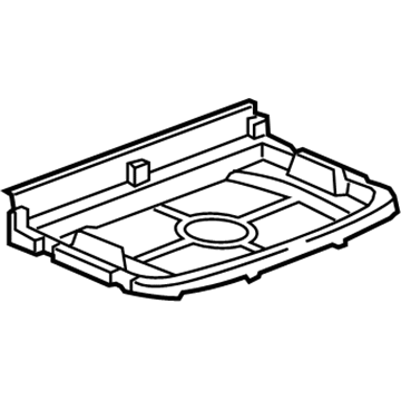 GM 15281205 Storage Tray, Black, Rear