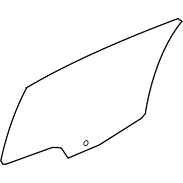 GM 23440655 Moveable Glass, Rear Driver Side