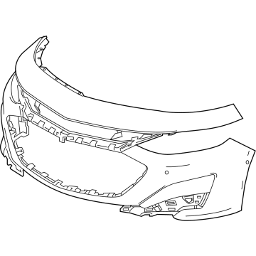 Chevy Malibu Bumper - 84543707