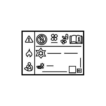 GM 84709109 A/C Label