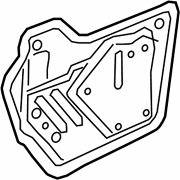 GM 84087982 Water Deflector, Inner Driver Side