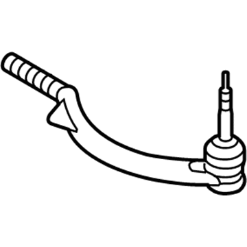 GM 26100286 Outer Tie Rod, Driver Side