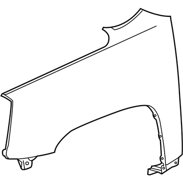 GM 22846919 Fender, Front Driver Side