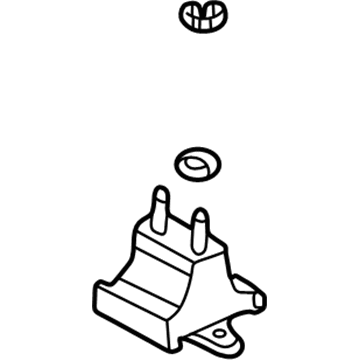 GM 25723646 Transmission Mount, White, Rear